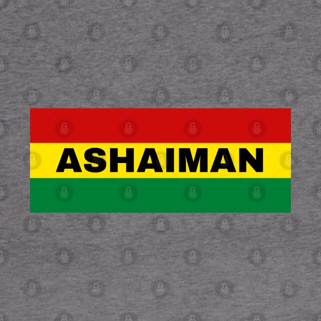 Ashaiman City in Ghana Flag Colors by aybe7elf